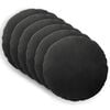 vidaXL Coussin avec oreiller HEERLEN 6 pi&egrave;ces Noir Velours