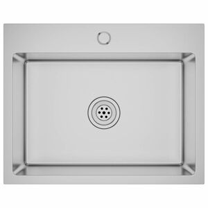 vidaXL &Eacute;vier de cuisine fait main Acier inoxydable