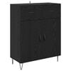 vidaXL Haut Armoire Ch&ecirc;ne noir 69,5 x 34 x 90 cm Bois d'ing&eacute;nierie