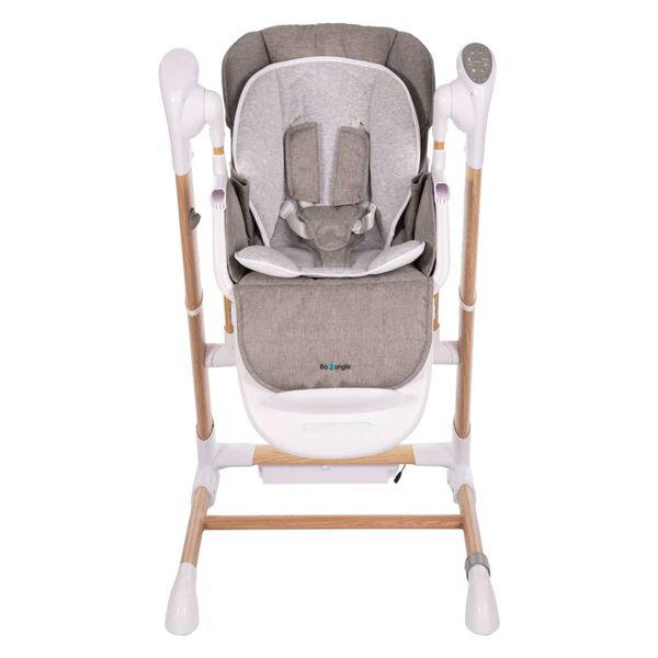 Bo Jungle Chaise haute ber&ccedil;ante 2 en 1 Bois Blanc