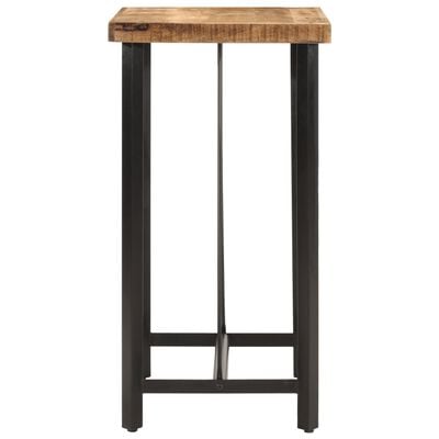 vidaXL Table de bar 55x55x107 cm bois massif de manguier et fer