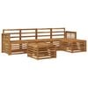 vidaXL Ensemble de canap&eacute;s d'ext&eacute;rieur 6 pc Naturel