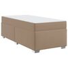vidaXL Cadre de lit Cappuccino 90 x 200 cm PVC