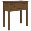vidaXL Table console Marron miel 70x35x75 cm Bois massif de pin