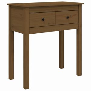 vidaXL Table console Marron miel 70x35x75 cm Bois massif de pin