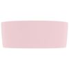 vidaXL Lavabo rond de luxe Rose mat 40x15 cm Céramique
