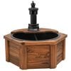 vidaXL Fontaine &agrave; eau avec pompe 57x57x53 cm Bois de sapin massif