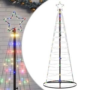 vidaXL Sapin de No&euml;l &agrave; LED 200 LED color&eacute;es 180 cm