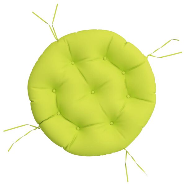 vidaXL Coussin rond vert vif &Oslash; 60 x11 cm tissu oxford