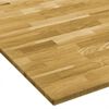 vidaXL Dessus de table Bois de ch&ecirc;ne massif Carr&eacute; 23 mm 70x70 cm