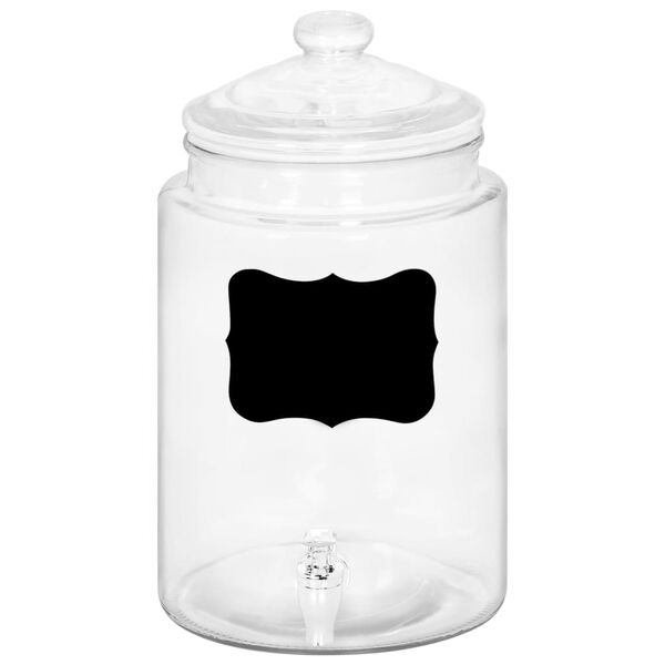 vidaXL Distributeur de boissons avec autocollant 5800 ml Verre