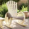 vidaXL Chaises &agrave; bascule Adirondack lot de 2 bois de sapin massif