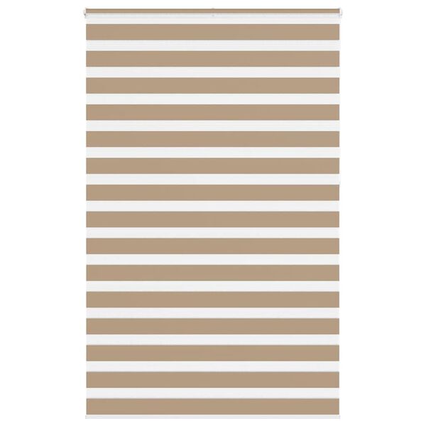 vidaXL Store z&egrave;bre marron sable largeur du tissu 145,9 cm polyester