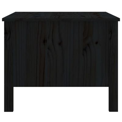 vidaXL Table basse Noir 100x50x40 cm Bois massif de pin