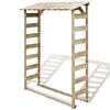vidaXL Abri de stockage du bois de chauffage 150x44x176 cm Pin impr&eacute;gn&eacute;