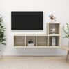 vidaXL Ensemble de meubles TV 2 pcs Chêne sonoma Bois d'ingénierie