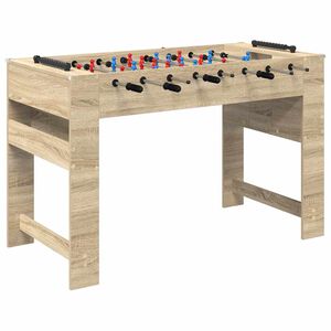 vidaXL Table de Foosball Ch&ecirc;ne Sonoma 125 x 60,5 x 80 cm