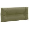 vidaXL Coussin de dossier de palette VIANEN 100 % polyester Vert olive
