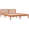 vidaXL Cadre de lit sans matelas cire marron 160x200cm bois pin massif