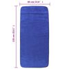 vidaXL Serviettes de plage 6 pcs bleu royal 60x135 cm tissu 400 GSM