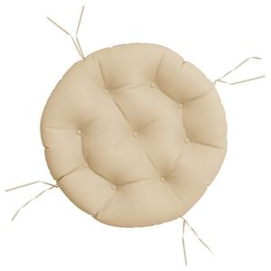 vidaXL Coussin rond beige &Oslash; 60 x11 cm tissu oxford