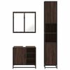 vidaXL Ensemble de meubles de salle de bain 3 pcs Chêne marron