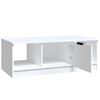 vidaXL Table basse blanc 102x50x36 cm bois d'ing&eacute;nierie