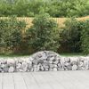 vidaXL Paniers &agrave; gabions arqu&eacute;s 14 pcs 200x50x40/60 cm fer galvanis&eacute;
