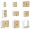 vidaXL Ensemble d'armoires de cuisine 14 pcs Porto bois d'ing&eacute;nierie