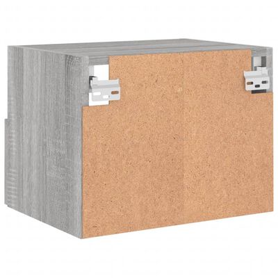 vidaXL Meubles TV muraux 2pcs sonoma gris 40x30x30cm bois d'ingénierie