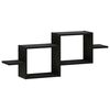 vidaXL &Eacute;tag&egrave;re Murale Ch&ecirc;ne noir 95 x 17 x 37 cm Bois d'ing&eacute;nierie