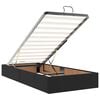 VidaXL Cadre de lit ottoman avec matelas noir 90x190 cm similicuir