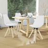 vidaXL Chaises pivotantes &agrave; manger lot de 4 blanc PP