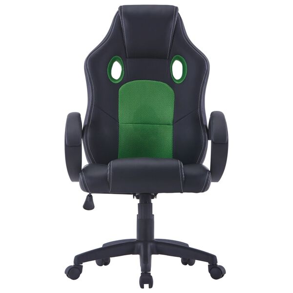 vidaXL Chaise de jeu Vert Similicuir