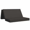 vidaXL Canap&eacute;-lit pliable 140 x 67 x 45 cm Gris fonc&eacute;