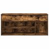 vidaXL Banc à chaussures chêne fumé 102x30,5x45 cm bois d'ingénierie
