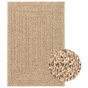 vidaXL Tapis ZIZUR beige 100x200 cm aspect de jute int&eacute;rieur ext&eacute;rieur