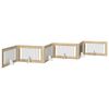 vidaXL Porte de chien pliable avec supports 6 pc Ch&ecirc;ne Sonoma 602 cm
