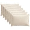 vidaXL Housse de coussin 6 pc HOUTEN Cr&egrave;me 30 x 50 cm Tissu Chenille