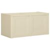 vidaXL Bo&icirc;te &agrave; coussins blanc angora 86x40x42 cm 85 L