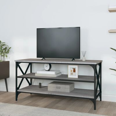 vidaXL Meuble TV Sonoma gris 100x40x50 cm Bois d'ingénierie