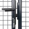 vidaXL Portail de jardin grillag&eacute; en acier galvanis&eacute; gris 300 x 200 cm