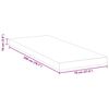 vidaXL Surmatelas Blanc 70 x 200 cm Tissu Jacquard