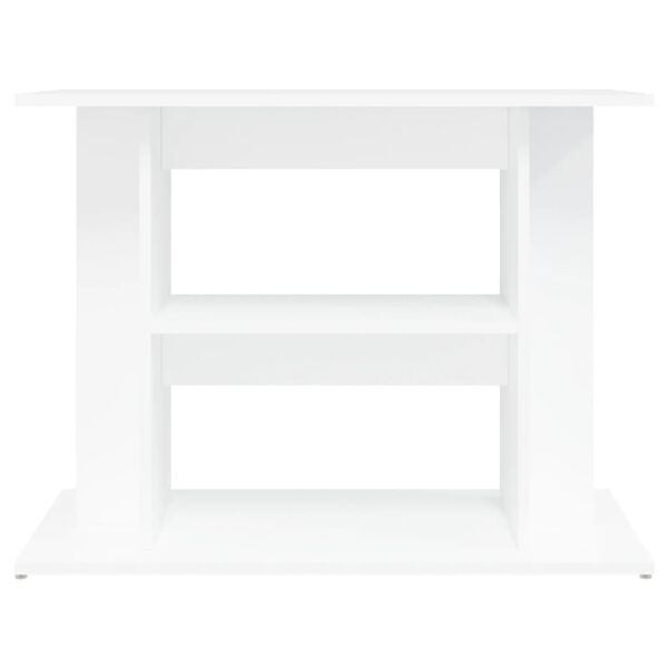 vidaXL Support pour aquarium blanc 80x35x60 cm bois d'ingénierie