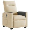 vidaXL Fauteuil inclinable Cr&egrave;me Tissu