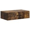 vidaXL Table d'appoint murale Ch&ecirc;ne fum&eacute; 59 x 34,5 x 17 cm