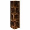 vidaXL Armoire d'angle Ch&ecirc;ne fum&eacute; 33x33x132 cm Bois d'ing&eacute;nierie