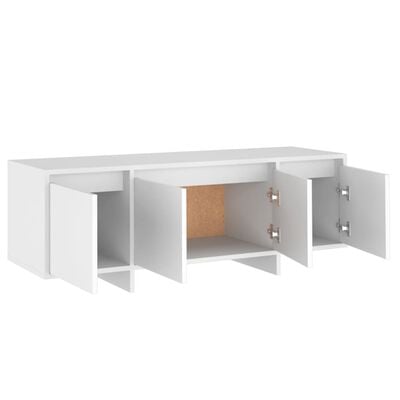 vidaXL Meuble TV Blanc 120x30x40,5 cm Bois d'ingénierie