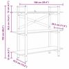 vidaXL &Eacute;tag&egrave;re Gris Sonoma 100 x 33,5 x 102 cm Bois d'ing&eacute;nierie