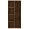 vidaXL Armoire &agrave; livres Ch&ecirc;ne marron 50x25x106 cm
